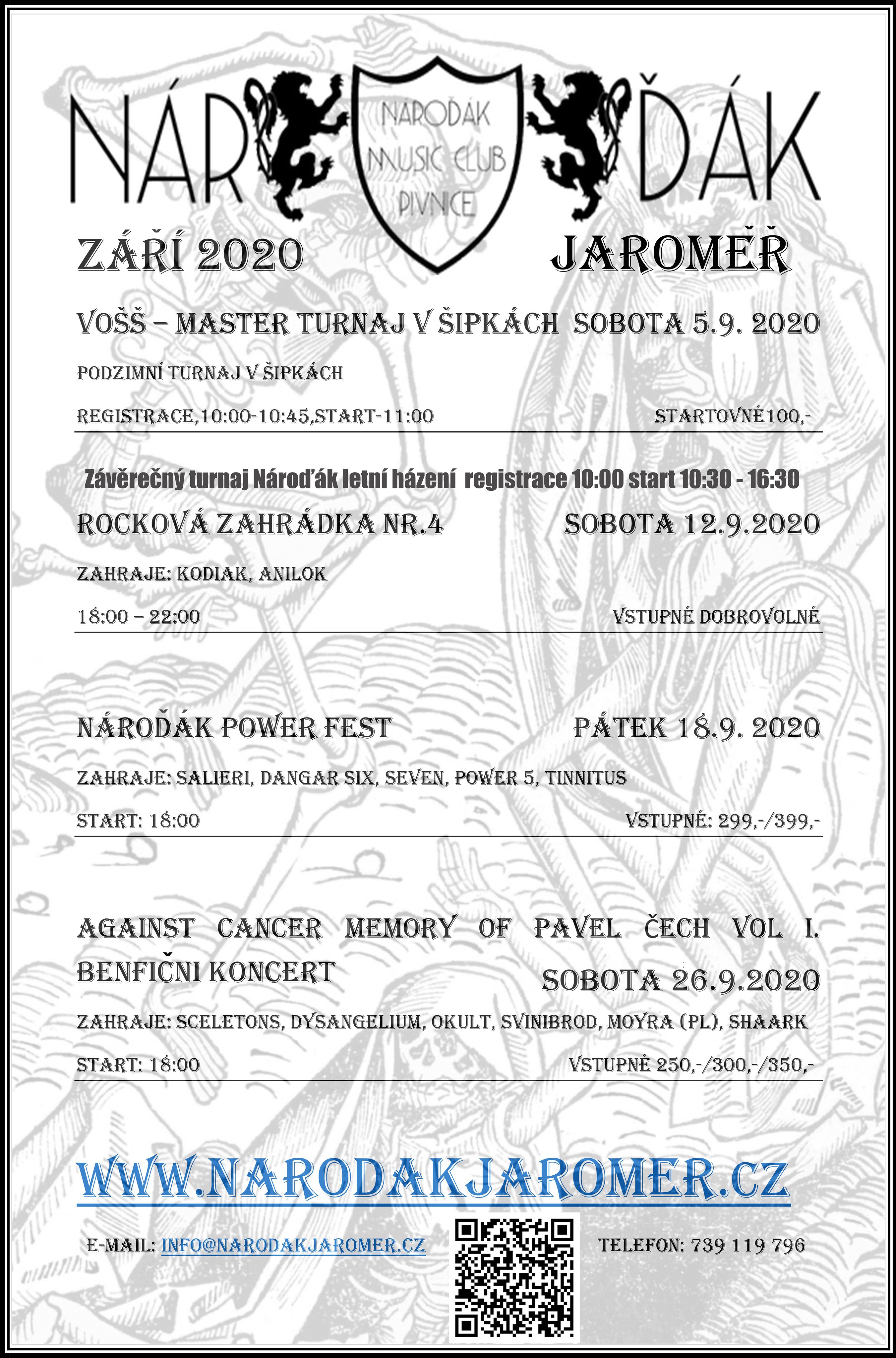 Nároďák - program září